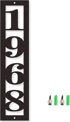 Vertical Metal House Numbers for Outside Modern Address Numbers for House by HYTSIGN