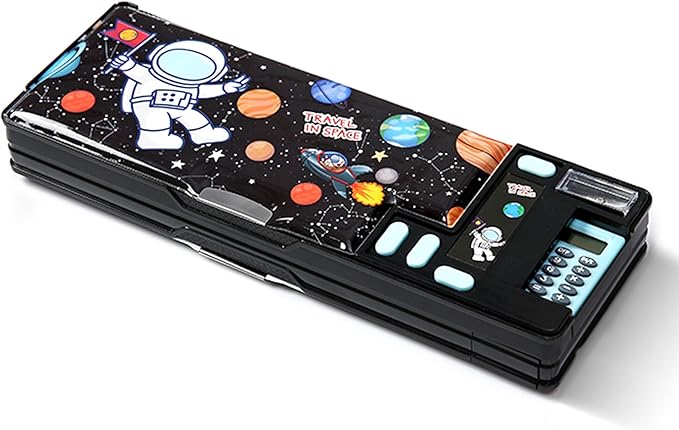 Pop Up Multifunction Pencil Case, Cute Cartoon Pen Box Organizer Stationery by Ristpal