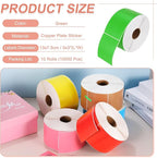 PATIKIL 1000Pcs Colored Coding Labels Stickers, 5x3 Inch Rectangle Inventory - Image 2