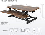 VIVO 36 inch Desk Converter, K Series, Height Adjustable Sit to Stand Riser - Image 3