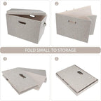 Graciadeco Large Quart Collapsible Stackable Storage Bins - Image 4