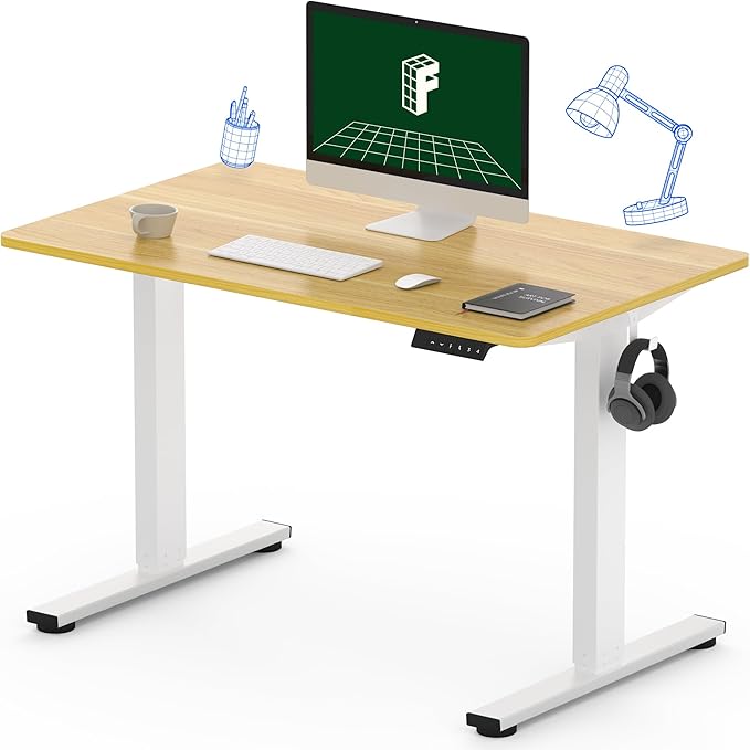FLEXISPOT One-Piece Electric Standing Desk, 40 x 24 Inches Adjustable Desk by FlexiSpot