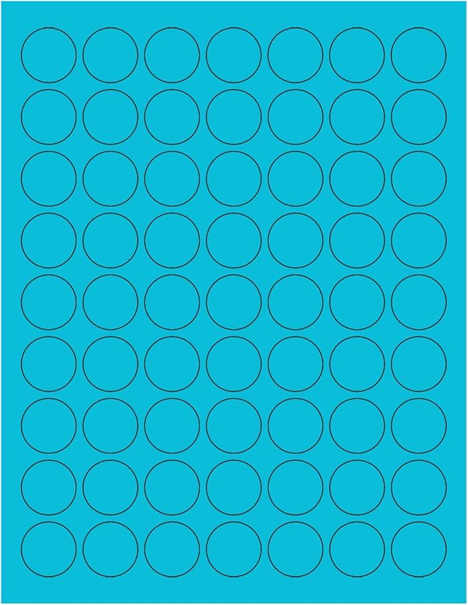 NextDayLabels - 8-1/2 x 11 Neon Color High Light Fluorescent Labels by NextDayLabels