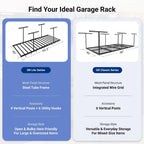 fleximounts 4x8 overhead garage ceiling storage rack with, package contents
