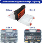 Tools Organizer Box Small Parts Storage Box 50-Compartment Double Side Hardware - Image 5