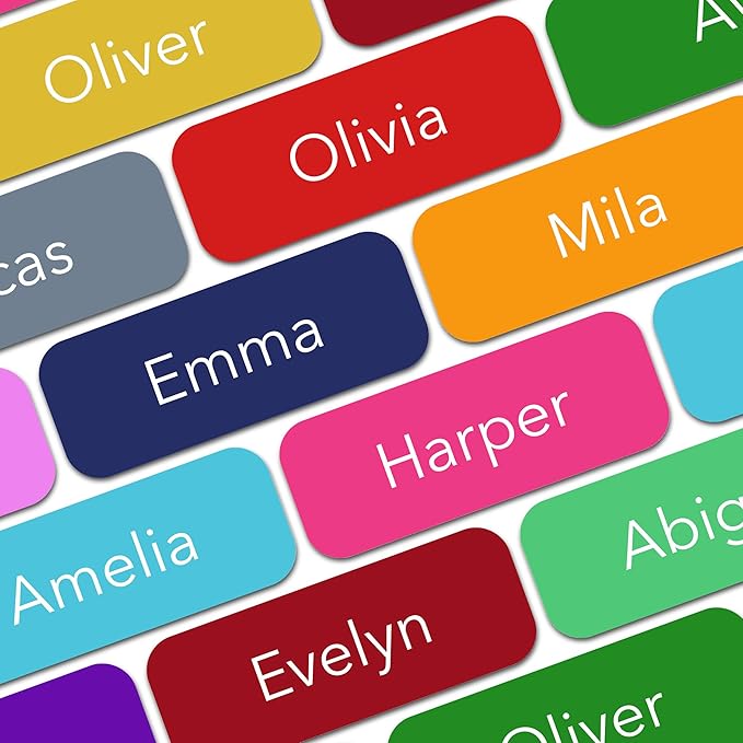 Personalized Labels Medium Custom Name Stickers by BunnyBadges