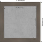Amanti Art Grey Framed Magnetic Board 14x14 X-Small Vision Board - Image 4