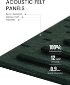 Fluxynara Large Felt Bulletin Board 48" x 36" Cork Board Alternative-12 Pack - Image 4