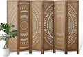 ALeesing 6 Panel Wood Room Divider Fully Assembled, Decorative Room Dividers by ALeesing