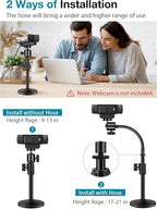 InnoGear Webcam Stand for Desk, Camera Stand Mount Gooseneck Arm for Logitech - Image 5