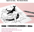 Arrtx Black Paint Pen 8 Pack Dual Tip, Stone and DIY Crafts - Image 7
