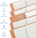 Reﬁllable Address Book with Alphabetical Tabs, 48 Passwords Combo Book - Image 4