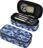 YIJIUWKIS Kids Adults Camo Style Pencil Case Blue Pencil Box by YIJIUWKIS