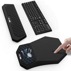 Ergonomic Mouse Pad and Keyboard Wrist Rest Support Set, Massage Design Mousepad by abcmat