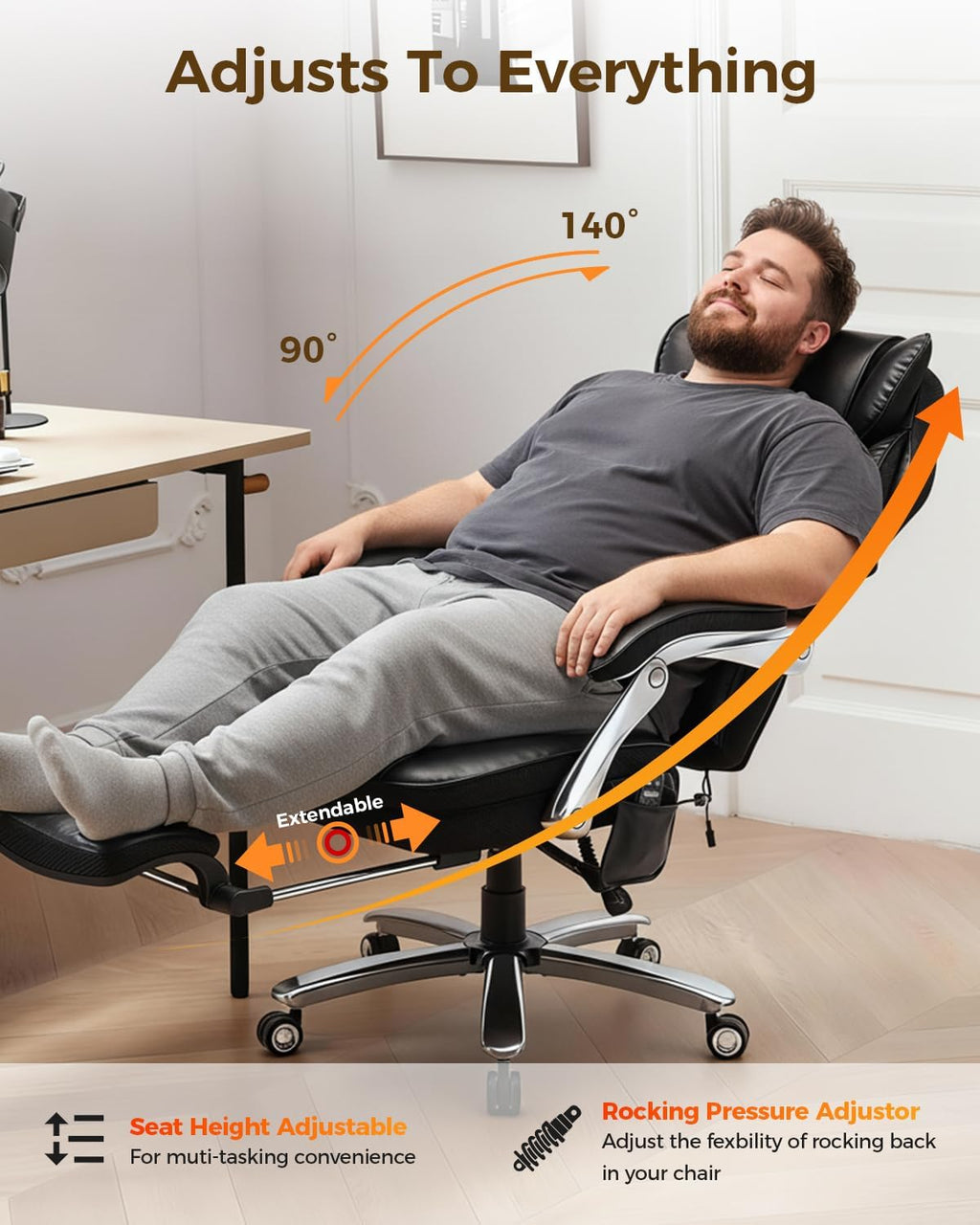 colamy big and tall massage & heat office, package contents