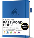 Clever Fox Password Book with alphabetical tabs. Internet Address Organizer by CleverFox