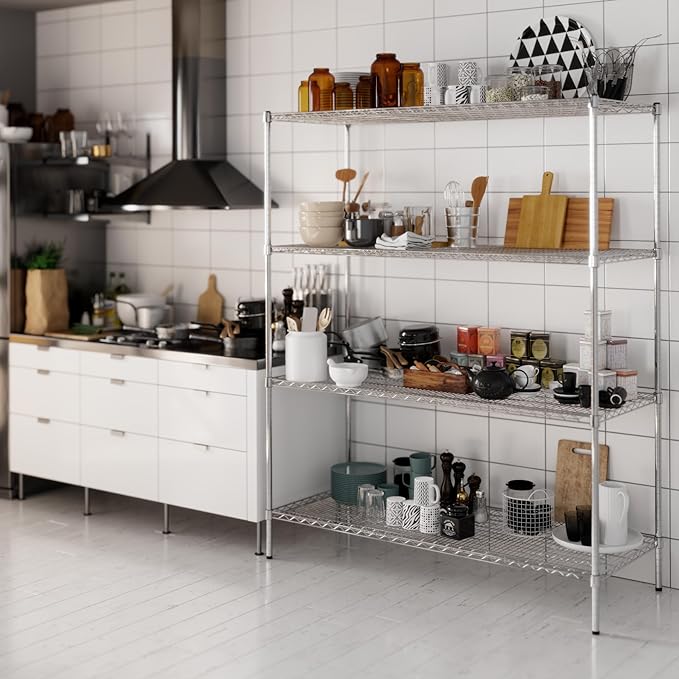 Regal Altair 24" Deep x 60" Wide x 74" Height Wire Shelving Kit | 4-Tier | NSF - Image 7