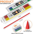 Nicpro 60 PCS Carpenter Pencil Refills - Image 2