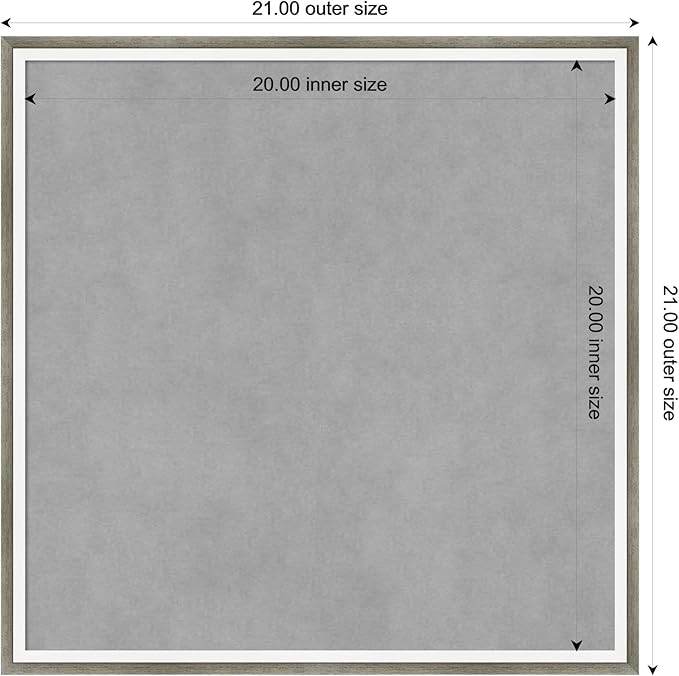 Amanti Art Silver Framed Magnetic Board 21x21 Medium Vision Board - Image 4
