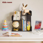 Aibiju Book Organizer for Desk, Cute Desk Top Organizing, Tree Bookshelf Unique - Image 5