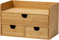 meeden bamboo desk organizer with drawers: storage container, main product view