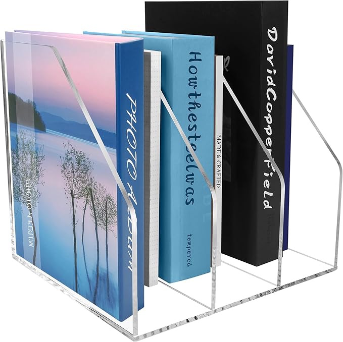 WYFHLPMMA Acrylic Paper Tray Stackable Letter Organizers, Desk A4 File Holder by WYFHLPMMA