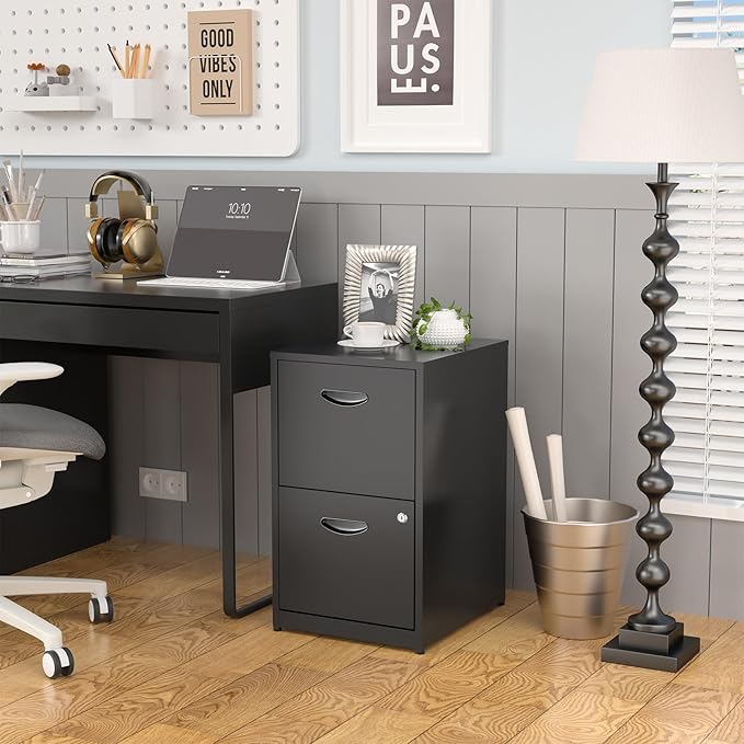 SteeLoong 2 Drawer File Cabinets, Metal Office File Cabinet - Image 2