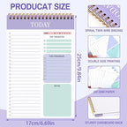 to Do List Notepad with 60 Tear Off Sheets, 6.7 x 9.8" to Do List Notebook - Image 2