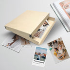 Lineco Museum Storage Box Tan, Archival Boxboard, Drop-Front Design - Image 9