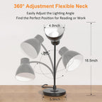 led desk lamp for home office with wireless, side view