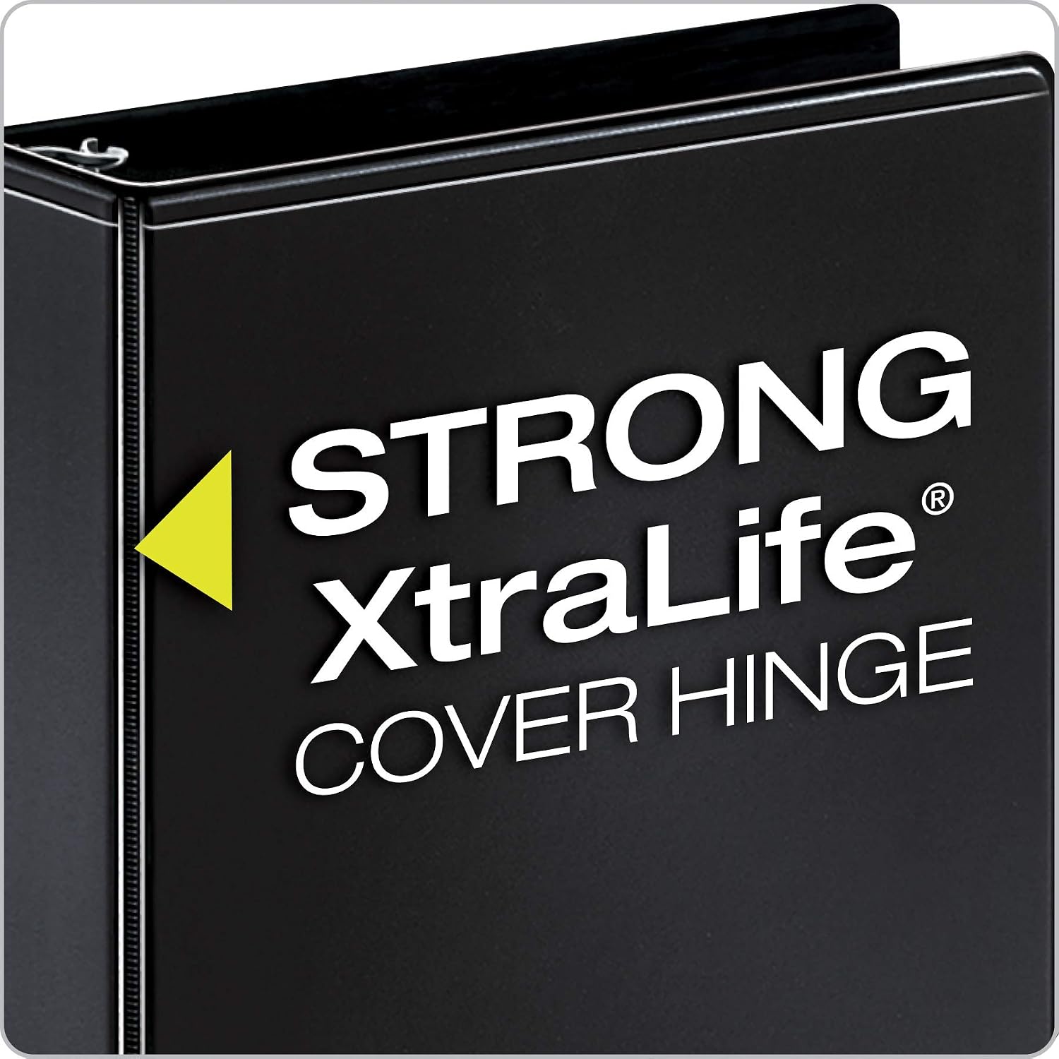 Cardinal Economy 3 Ring Binder, 2 Inch, Presentation View, Black, Holds 475 Sheets, Nonstick & Economy 3 Ring Binder, 2 Inch, Presentation View, White, Holds 475 Sheets, Nonstick