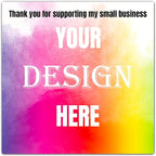 Custom 100-500 Stickers with Any Image Logo and Text. Personalized Labels by LAUKIYE