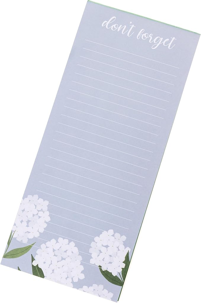 Graphique White Hydrangeas Magnetic Notepad, 100 Tear-Away Sheets - Image 4