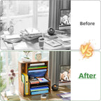 simple trending 7- tier desk file organizer, paper, package contents