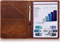Jack&Chris Leather Portfolio, A4 Document Folder Legal Pad Padfolio, by JackChris