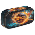 Pardick Pencil Case，Basketball Fire Big Capacity Pencil Pouch Coin Pouch by Pardick