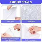 Outus Self Adhesive Shop Ticket Holders Clear Plastic Sleeves Adhesive Pockets - Image 6