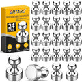 Grtard 24 Pack Magnetic Push Pins, Fridge Magnets by Grtard