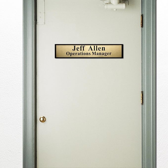 SINKAA Personalized Name Plate for Door or Wall, 2 * 10 inch Custom Office - Image 5