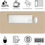 Bloss Beige Desk Mat 23.6" x 13.8", Desk Matt - Image 5