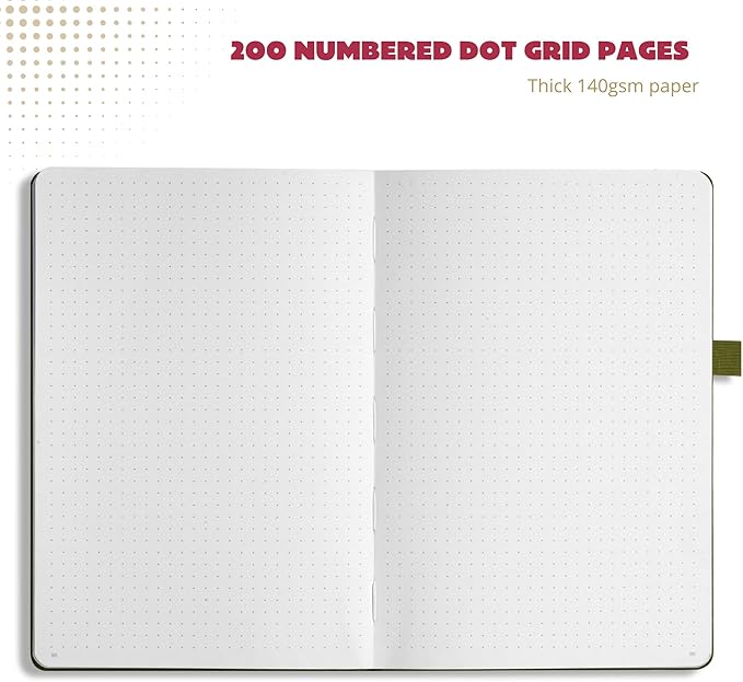 VIVID SCRIBBLES Dotted Journal – 140gsm Bleed Proof Thick White Paper – 200 - Image 6