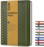 Lined Spiral Journal Notebook, A5 Hardcover Spiral Journals by Unknown