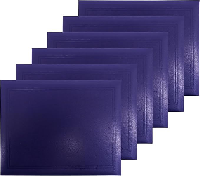 GraduationMall 8.5"x11" Smooth Padded Diploma Cover Certificate Holder Purple by GraduationMall%C2%AE