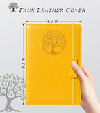 Biuwory Lined Journal Notebook for Women Men, 256 Pages A5 Hardcover Leather - Image 2