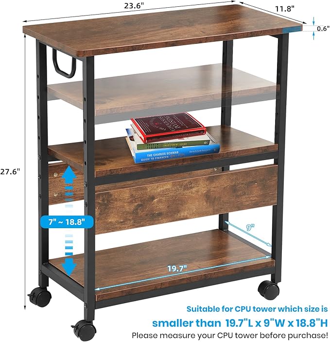 TooCust Computer Tower Stand, Computer & Machine Carts, Computers Towers Floor - Image 2