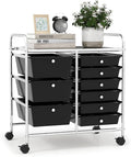 LDAILY 9 Drawer Rolling Storage Cart, Rolling Cart by LDAILY