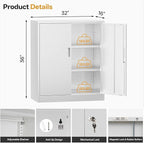 TaskStorz Metal Garage Storage Cabinets，36" Steel File Cabinet - Image 3