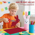 Cardstock 8.5 X 11, 80 Sheets Christmas Red Card Stock, 75lb/ 200gsm Copy Paper - Image 5