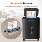 Bonsaii 100 Sheets Auto Feed Paper Shredder, Micro-Cut Heavy Duty Shredder / - Image 5