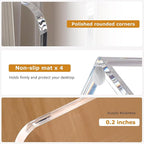 SANRUI Desk Organizer Clear Acrylic Desk Magazine File Holder - Image 3